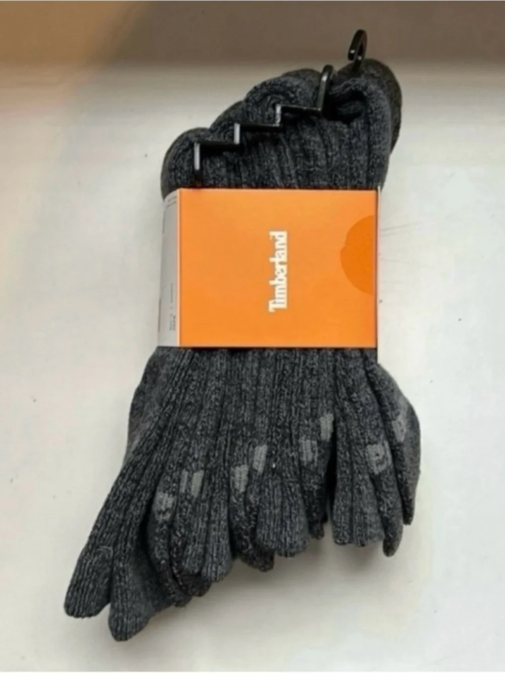 New Timberland Socks Men’s 4 Pair Gray Wool Cushioned Boot Socks Casual Outdoors